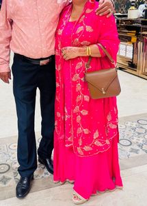 Elegant Pink Skirt Plazzo Kameez