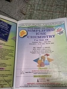 Class 9 Icse Chemistry Textbook