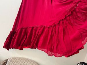 red gown