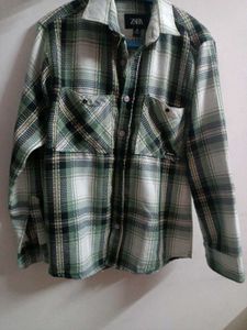Zara Plaid Flannel Shirt