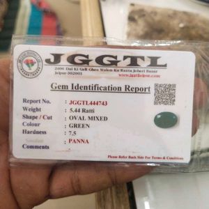 JGGTL 5.44 Ratti natural Zambian green emrald