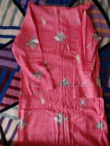 Pink Floral Kurta