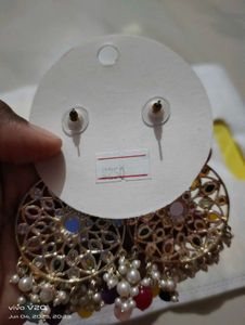 Statement Beaded Dangle Earrings