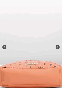 Caprese Coral Floral Medium Sling Bag