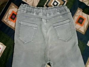 Ripped Grey Denim Jeans