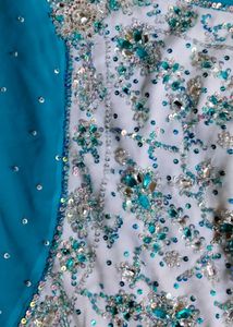 Teal Embroidered Salwar Kameez Suit
