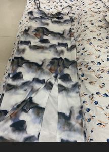 Abstract Print Maxi Dress