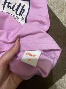 Pink &#39;Faith Over Fear&#39; Top