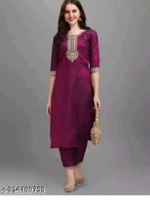 Elegant Purple Kurta Set