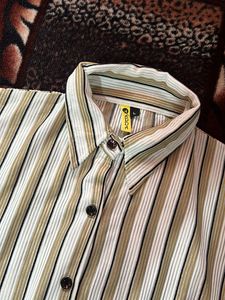 Striped Button-Down Shirt