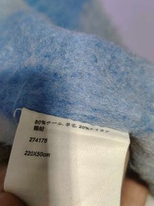 Acne Studios Blue Check Scarf