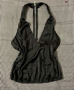Black Halter Top