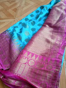 Blue Combo Saree