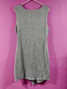 Imported Silver Casual Mini Dress