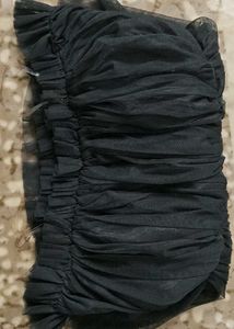 Party Wear Black Net Top
