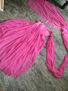 Pink Ethnic Skirt