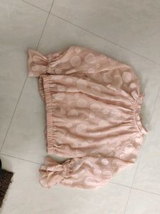 Pink Polka Dot Blouse