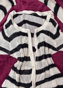 Striped Knit Cardigan