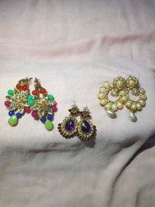 Traditional Earring Pack Of (3)