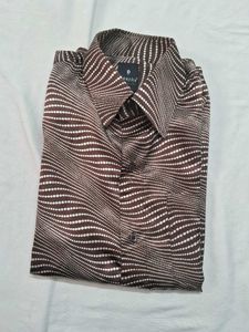 Brown Patterned Shirt