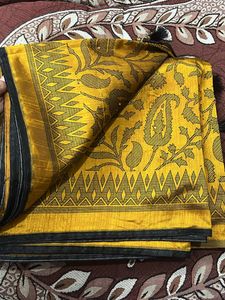 Mustard Saree With Blouse