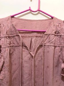 Cute Ruffled Sleeve Top 38-42