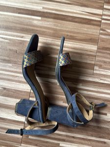 Anouk Blue Heeled Sandals