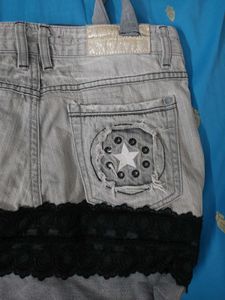 Denim Shorts Made Bag