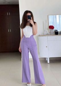 H&amp;M 💜Lilac Wide Leg Jean 💜|Ripped