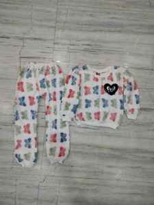 Cute Butterfly Print Girls Set