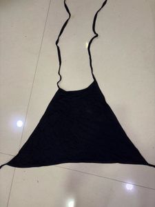 Black Backless Top