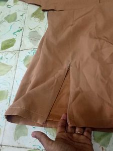 S Size Top And Skirt Half
