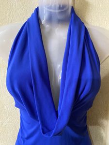 Blue Halter Top