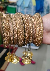 like new Golden Bridal Bangle Set