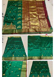 Green & Gold Saree