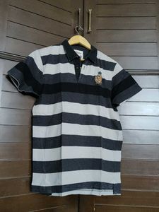 Roadster Men Brand Logo Cotton Polo Tshirt