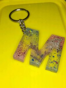 M Letter Keychain Made By Me