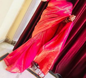 Banarsi Beautiful Magenta Pink Saree