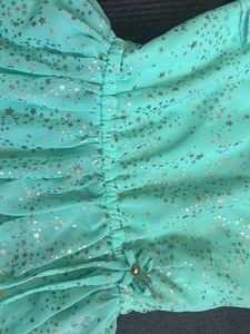 Aqua Star Print Top