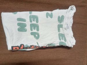 Bershka Graphic Print Sleep Tee