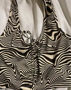 Y2K Pinterest H&amp;M Halterneck Crop Too