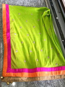 Green Embroidered Dupatta