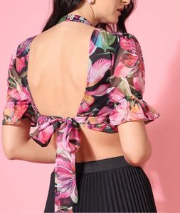 Crop Top With Styled Back
