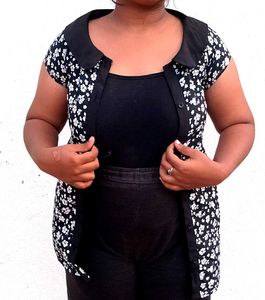 Floral Button-Down Top |XL
