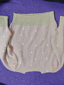 Pink Floral Knit Sweater