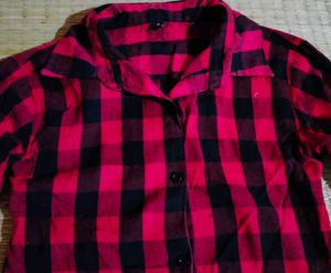 Black 🖤 Red ♥️ Chek Shirt 👕
