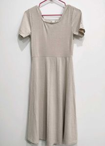 Ribbed Knit Midi Dress