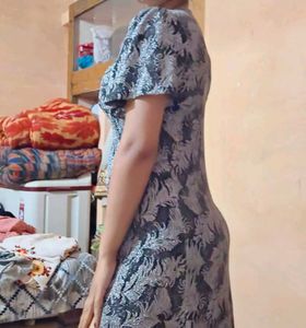 Printed Maxi Dress with Slit