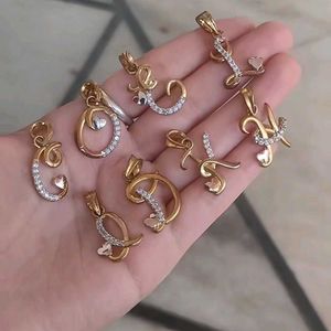 Set Of 8 Initial Pendants