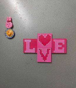 LOVE 🩷 Wall Decor Magnet Set